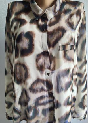 Шифоновая блуза, Мужской принт, karla.f