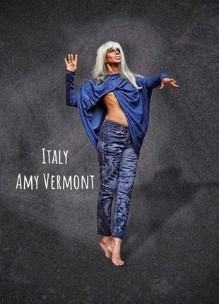 Джинси середня посадка amy vermont стрейч в принт плями