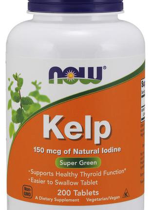 Американский йод для укрепления организма kelp super green usa,200шт