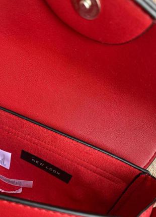 Красная сумочка кросс боди, червона маленька сумочка2 фото