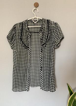 Красивая нежная блуза шифоновая рубашка. нюанс1 фото