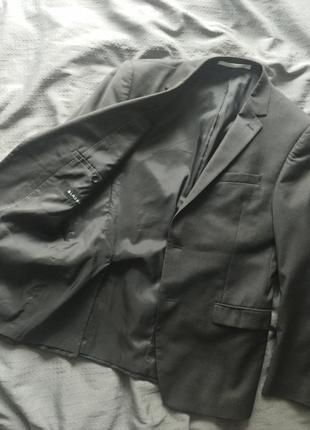 Піджак блейзер сірий topman класичний приталений жакет zara blazer4 фото