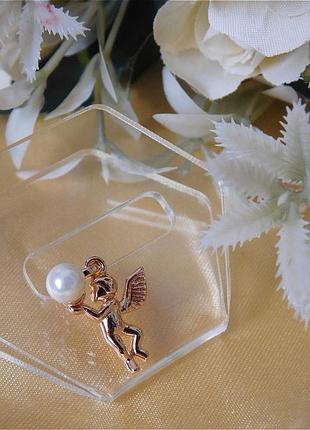 Кулон з янголятком 🔸 медичне золото / xuping