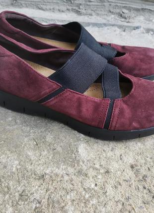 Классные кожаные туфли на резинке3 фото
