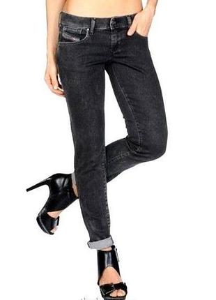 Стильні джинси diesel getlegg slim skinny jeans dark grey оригінал 27/32