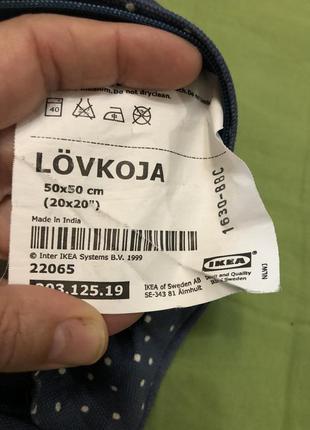 Наволочка ikea  lovkoja хлопок декоративная2 фото