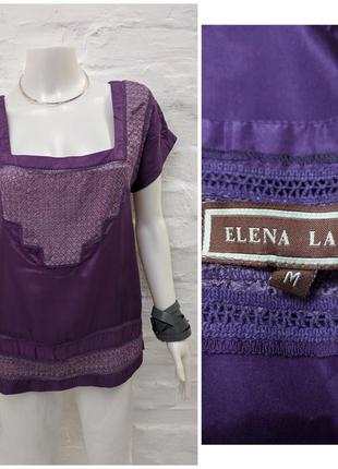 Elena lardi шёлковый топ