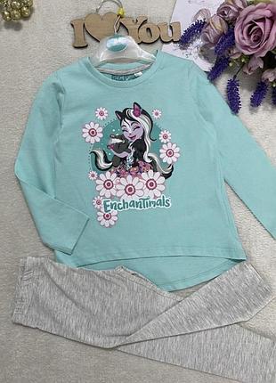 Пижама, домашний костюм на девочку, пижамка хлопковая