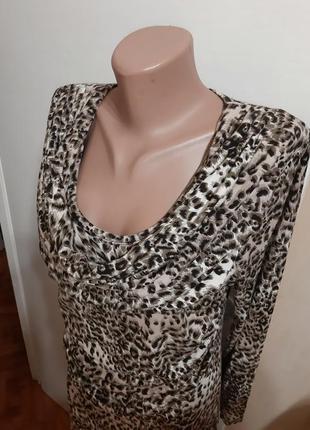 Платье вискоза в леопардовый принт xl3 фото
