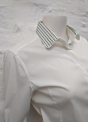 Petruccioli italy итальянская стильная элегантная рубашка с интересным декором2 фото