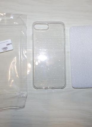 Чехол crystal case iphone 7/8 plus glitter блёстки6 фото