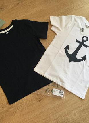 Набір футболок н&м, 4-6y, 100% cotton