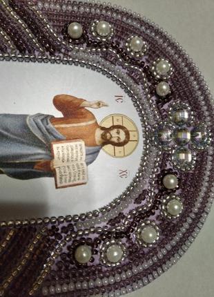 Ікона з вишитим киотом (рамкою) господь ісус христос2 фото