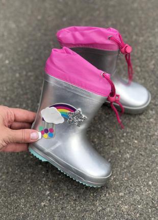 Гумові чоботи чоботи гумові чобітки гумові дитячі гумові чоботи дитяче взуття1 фото