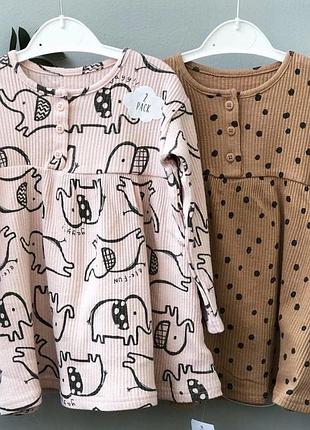 Плаття сукня george платье в рубчик 9-12 міс 74-80 см