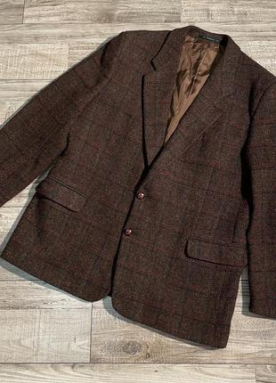 Мужской твидовый пиджак harris tweed