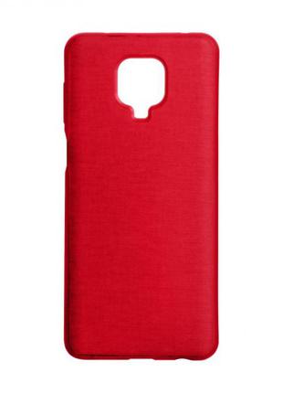 Силиконовый чехол jeans для xiaomi redmi note 9s/pro (красный)