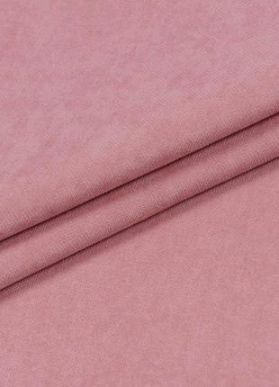 Порт'єрна тканина для штор канвас (мікровелюр) рожевого кольору1 фото