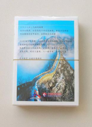 Карты игральные китайских авиалиний china eastern airlines. новые