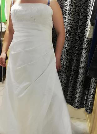 Свадебное платье розшитое бисером.5 фото