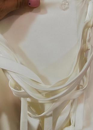 Свадебное платье розшитое бисером.4 фото
