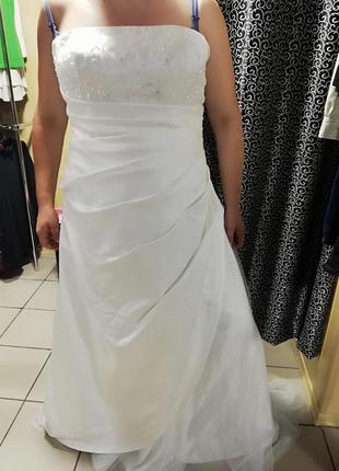 Свадебное платье розшитое бисером.6 фото