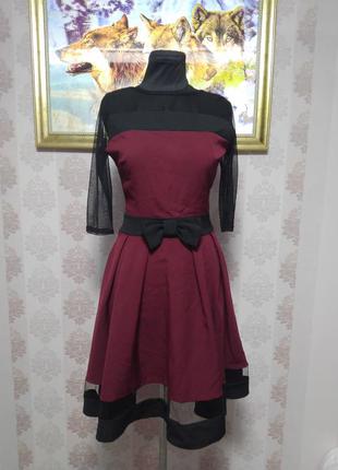 Красивое платье юбка клёш 👗❤️ 3