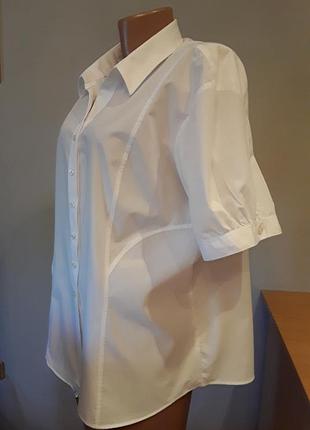 Фірмова білосніжна коттоновая блуза - сорочка р 22