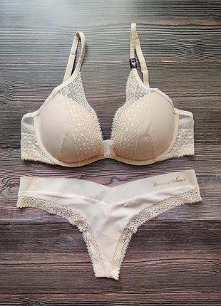 Легкий люксовий комплект білизни victoria's secret оригінал
