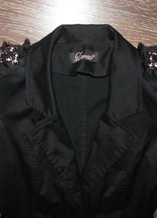 Шикарный нарядный пиджак размер 40