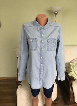Стильная джинсовая пубашка
