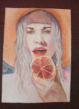 Картина аквареллю