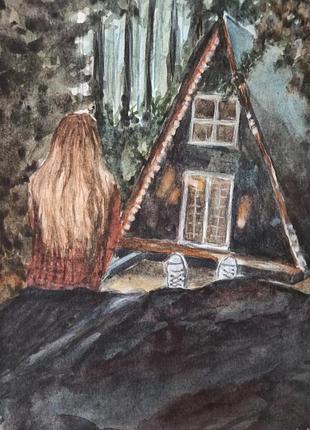 Картина "відпочинок в лісі"