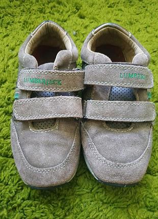 Детские кожаные  замшевые кроссовки lumberjack