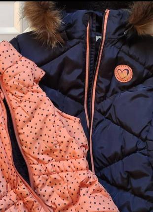 Курточка два в одному для дівчинки