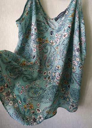 Ніжна блузка м'ятного кольору😍 в квітковий принт primark