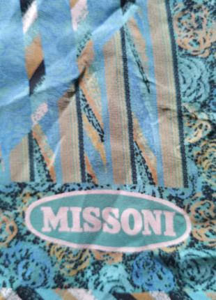 Missoni шелковый платок. италия.