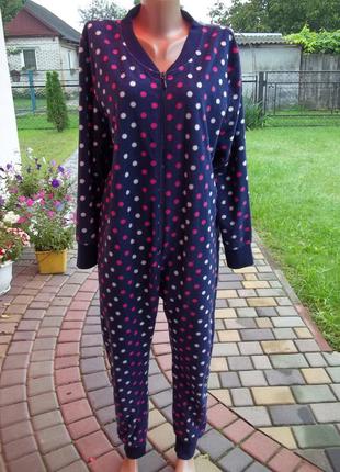 ( 48 / 50 р) флисовый кигуруми женский комбинезон пижама б/у