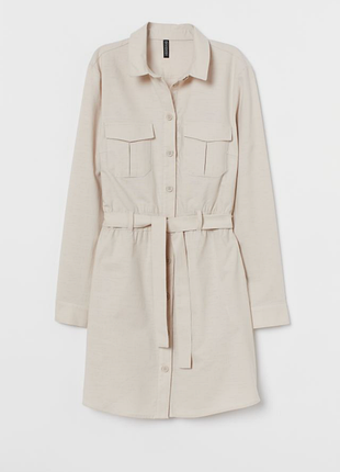 Платье рубашка весна осень длинный рукав с поясом на пуговицах на каждый день хлопок