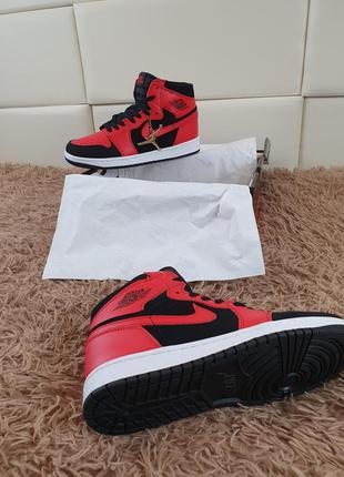 Красные с черным nike air jordan retro 1 мужские кроссовки высокие черные. найк аир джордан ретро 12 фото