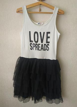 Летнее платье-сарафан с фатиновой юбкой👍🥰