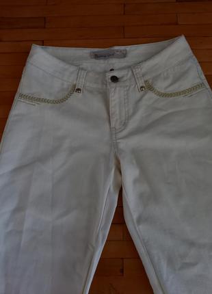Штани bonny girl jeans молочні класичні базові джинси брюки2 фото