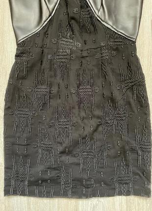 Новое кружевное платье с кожаными вставками фирмы hunter dixon размер 46 фото