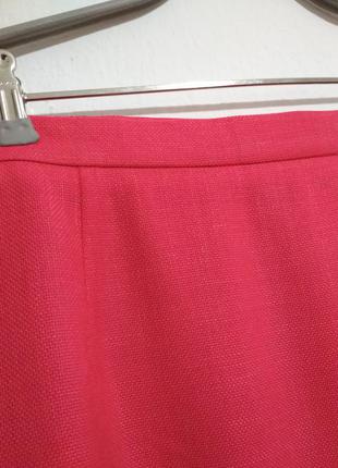 Шерсть лён люкс состав роскошная фирменная юбка карандаш миди большого размера супер состав качество3 фото