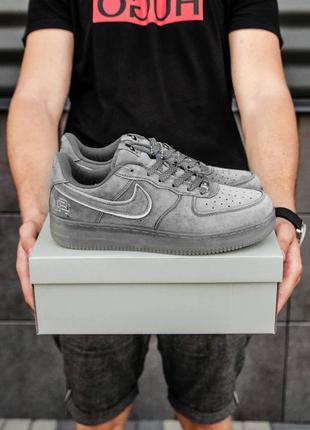 Nike air force lou luxury suede мужские кроссовки найк серые1 фото