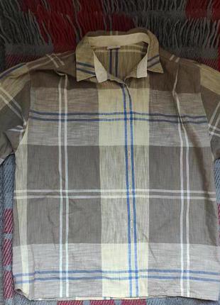Шикарна сорочка рубашка жіноча м,l  46-48+розмір.хлопок