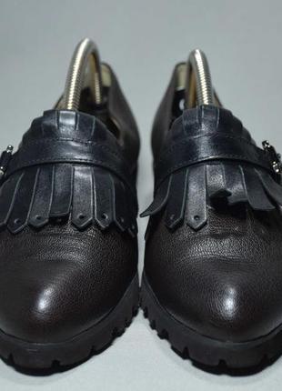 Brunate туфли мокасины лоферы женские кожаные. италия. оригинал. 38-39 р./ 25 см.3 фото