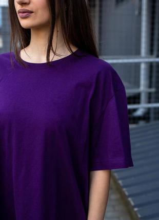 Оверсайз футболка without great purple3 фото