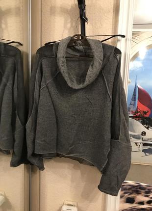 Супер невесомый и супер теплый свитер"оверсайз"  52-58 размера
