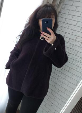 Шикарное пальто с шерстью альпаки